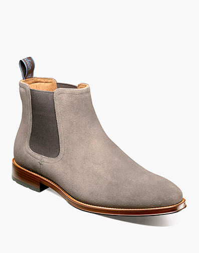 Rucci Lug Plain Toe Chelsea Boot in Charcoal for $155.00 dollars.