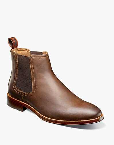 Rucci Lug Plain Toe Chelsea Boot in Brown CH for $155.00 dollars.