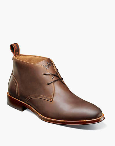 Rucci Lug Plain Toe Chukka Boot in Brown CH for $155.00 dollars.