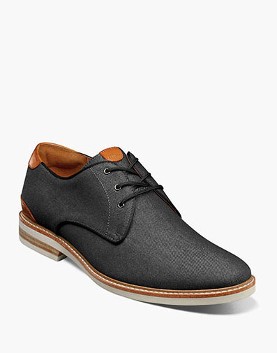 Highland Canvas Plain Toe Oxford in Black for $110.00 dollars.
