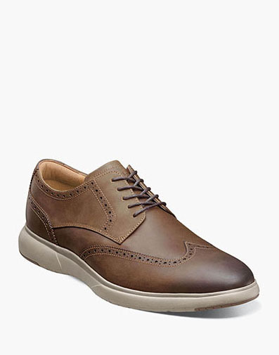 Flair Wingtip Oxford in Brown CH for $84.90 dollars.