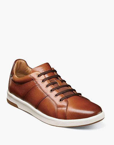 Crossover Lace To Toe Sneaker in Cognac.