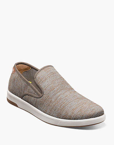 Crossover Knit Plain Toe Slip On Sneaker in Mushroom for $79.90 dollars.