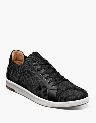 Crossover Knit Lace To Toe Sneaker in Black for $79.90 dollars.