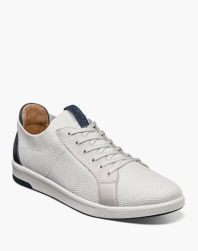 Crossover Knit Lace To Toe Sneaker in White for $100.00 dollars.