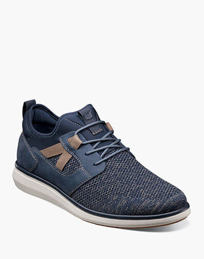 Venture Knit Plain Toe Lace Up Sneaker in Navy for $110.00 dollars.
