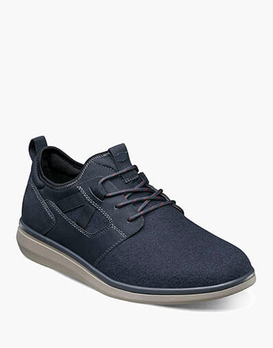 Venture Wool Plain Toe Lace Up Sneaker in Navy for $110.00 dollars.