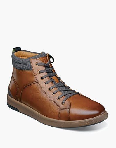 Crossover Lace To Toe Boot in Cognac Tumbled for $99.90 dollars.