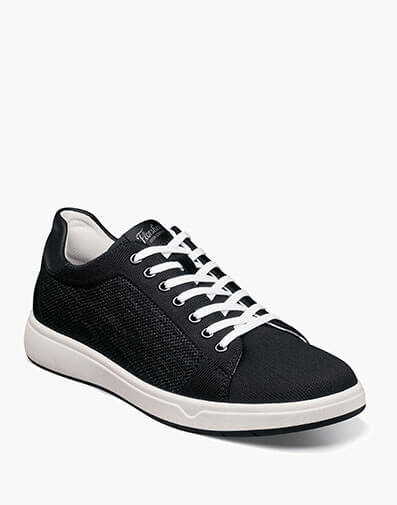 Heist Knit Lace to Toe Sneaker in Black.