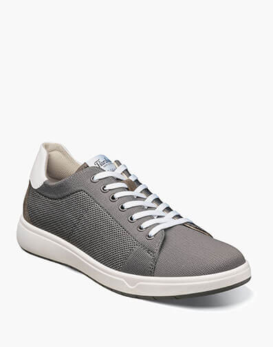 Heist Knit Lace to Toe Sneaker in Gray.