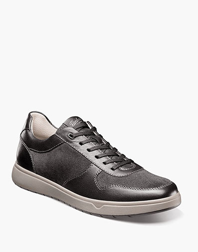 Heist Moc Toe Lace Up Sneaker in Black Multi.