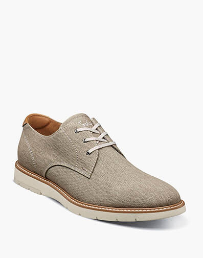 Vibe Canvas Plain Toe Oxford in Taupe for $100.00 dollars.