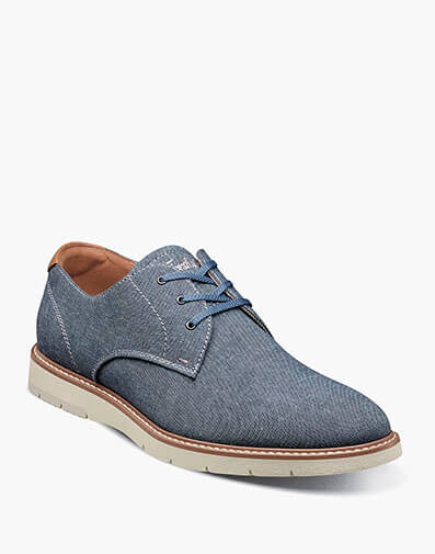 Vibe Canvas Plain Toe Oxford in Blue for $100.00 dollars.