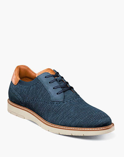 Vibe Knit Plain Toe Oxford in Navy for $110.00 dollars.