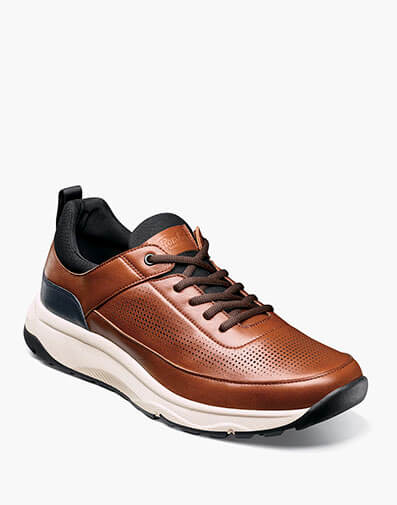 Satellite Perf Lace Up Sneaker in Cognac for $110.00 dollars.