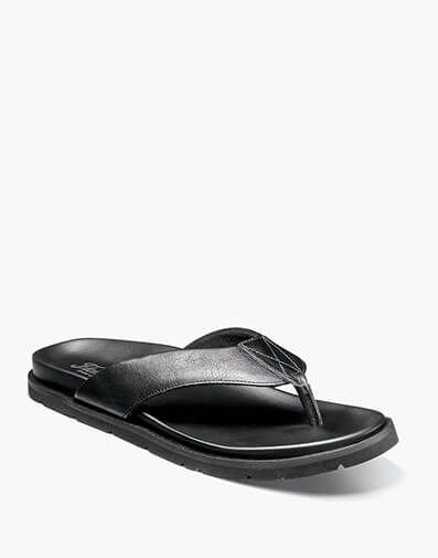 Bayside Thong Sandal in Black for $80.00 dollars.
