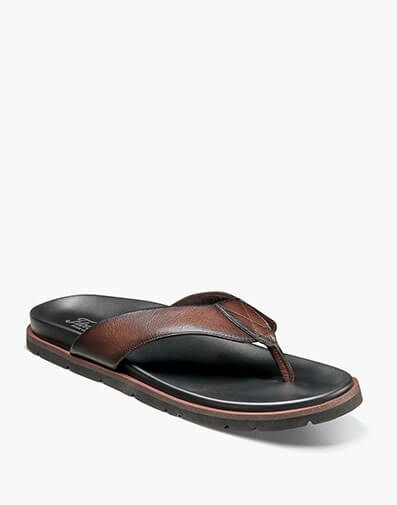 Bayside Thong Sandal in Brown for $80.00 dollars.