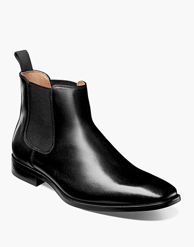 Sorrento Lux Plain Toe Chelsea Boot in Black for $155.00 dollars.