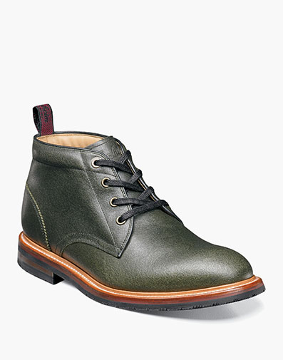 Foundry Plain Toe Chukka Boot in Army Green for $184.90 dollars.