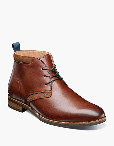 Uptown Plain Toe Chukka Boot in Cognac for $120.00