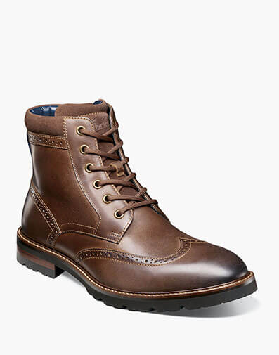 Renegade Wingtip Lace Up Boot in Brown CH for $150.00 dollars.