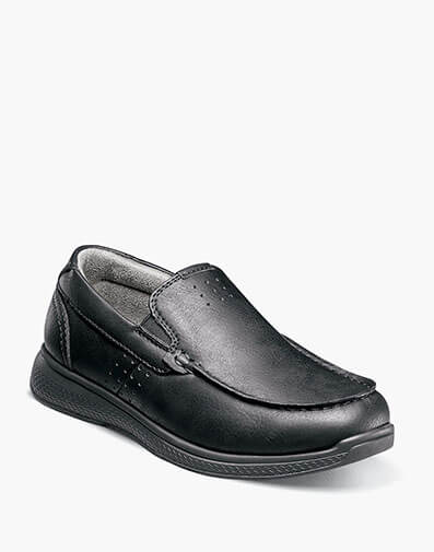 Crossover Jr. Boys Moc Toe Slip On Sneaker in Black for $54.95 dollars.