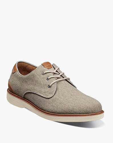 Highland Jr. Boys Canvas Plain Toe Oxford in Taupe for $59.95 dollars.