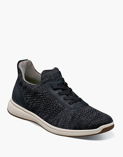Satellite Jr. Boys Knit Elastic Lace Slip On Sneaker in Black for $49.95 dollars.