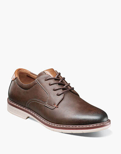 Norwalk Jr. Boys Plain Toe Oxford in Brown CH for $54.95 dollars.