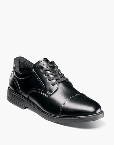 Highrise Jr. Boys Elastic Cap Toe Oxford Hands Free in Black for $54.95 dollars.