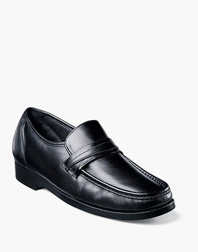Lido Moc Toe Slip On Loafer in Black for $115.00 dollars.