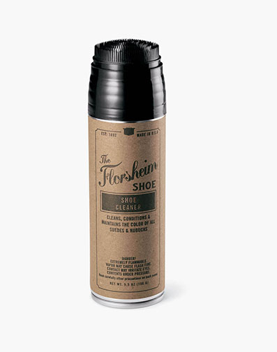 The featured product is the Florsheim Leather Protectant Spray.