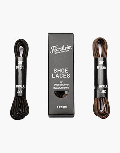 Shoe Laces Dress Round Black-Brown 36 in Misc for $5.95 dollars.