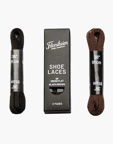 Shoe Laces  Dress Flat Black-Brown 36 in Misc for $5.95 dollars.