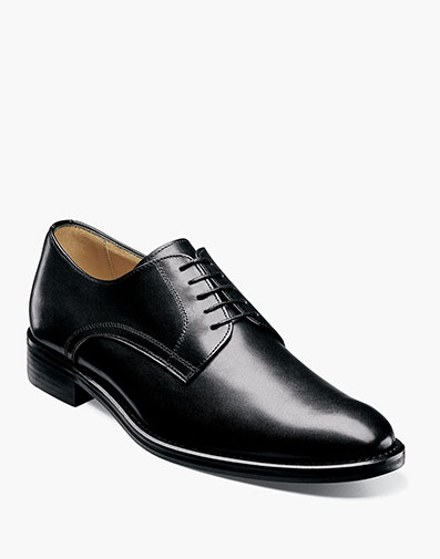 RUSSELL Plain Toe Oxford in Black.
