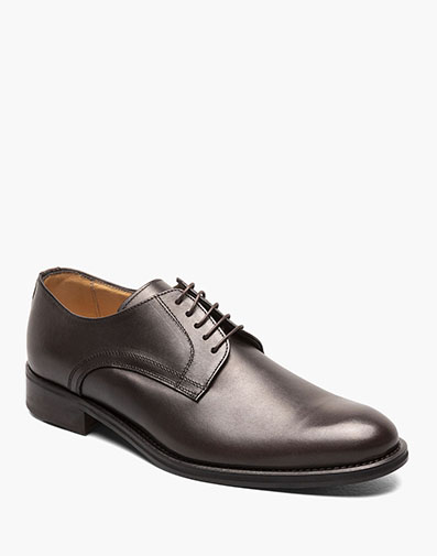 Russell Plain Toe Oxford in Dark Brown for $180.00 dollars.