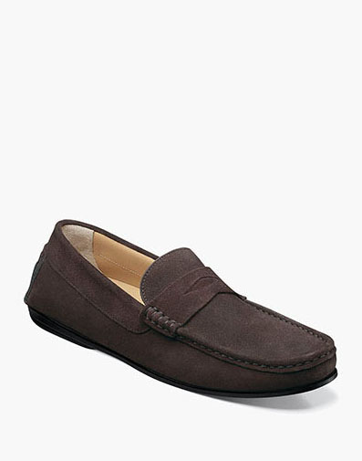 Fuego Moc Toe Penny Loafer in Brown for $175.00 dollars.