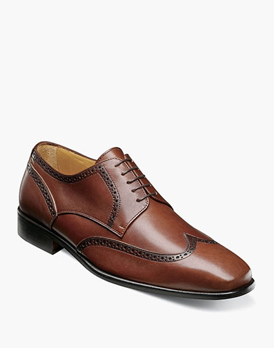 Caravel Wingtip Oxford in Brown for $195.00 dollars.