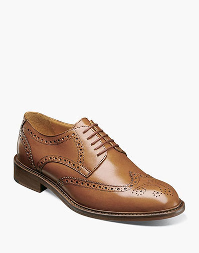 Isaac Wingtip Oxford in Cognac for $225.00 dollars.