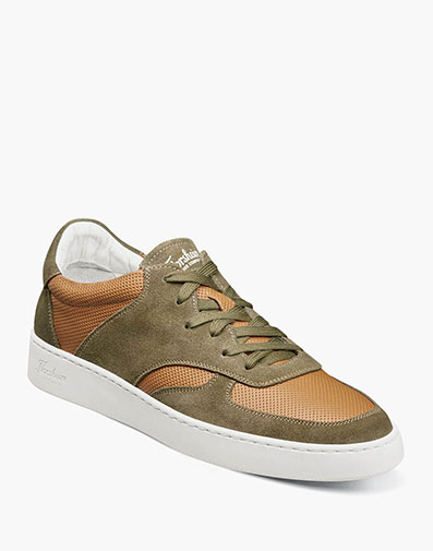 Random Moc Toe Lace Up Sneaker in Khaki for $69.90 dollars.