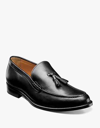 Puccini Moc Toe Tassel Loafer in Black for $175.00 dollars.