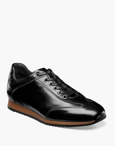 Greenwich Wingtip Lace Up Sneaker in Black for $175.00 dollars.