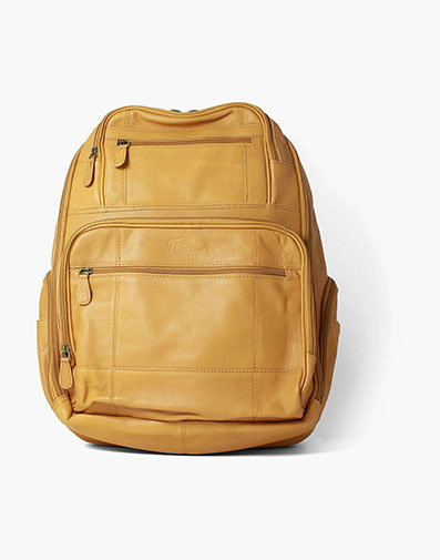 Baptiste Leather Backpack in Tan.