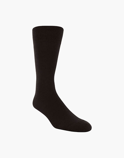 Flat Knit Men's Big + Tall Dress Socks in Black for $9.00 dollars.