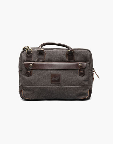 Santino Canvas/Leather Briefcase in Brown for $179.95 dollars.