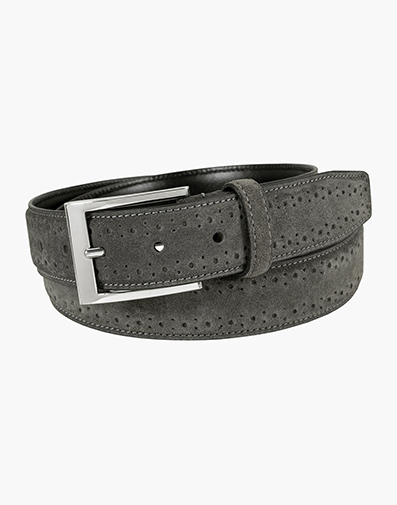 Lucky Genuine Suede Belt in Gray for $45.00 dollars.