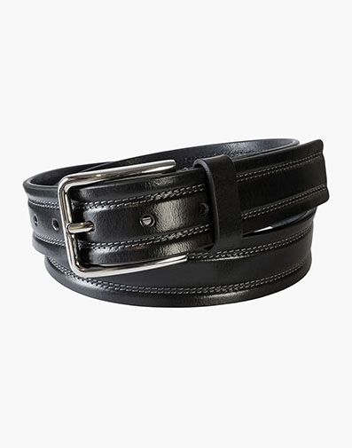 Quinn Genuine Leather Belt in Black for $50.00 dollars.