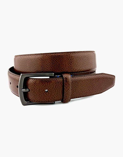 Asher Genuine Leather Belt in Brown for $48.00 dollars.
