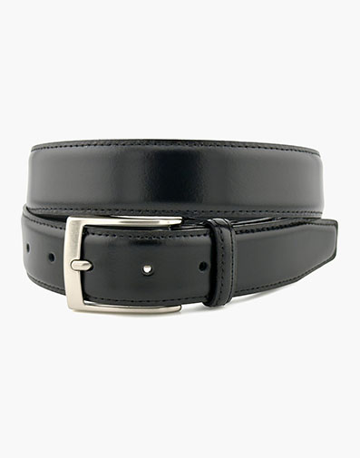 Lorenzo Italian Leather Belt in Black for $80.00 dollars.