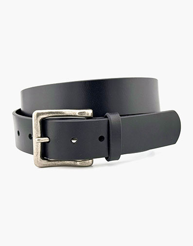Rex Leather Belt in Black for $50.00 dollars.